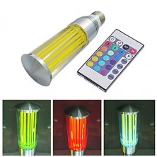 E26/E27 3 W High Power LED 200 LM RGB/Color-Changing Remote-Controlled/Decorative Candle Bulbs AC 100-240 V