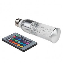 E26/E27 3 W High Power LED 270 LM RGB/Color-Changing Remote-Controlled/Decorative Candle Bulbs AC 85-265 V