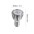 6-Pack Elevator LED GBF 2.5W Bulb R12 12V BA15D Replaces GBF 20W Warm White bulb