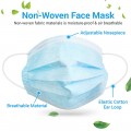 50pcs Disposable Face Masks Comfortable Mask Elastic Ear Loop Non-Woven 3-Layer Safety