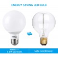 G25 LED Globe Light Bulbs, 60W Equivalent, Dimmable, 2700K Soft White, 6W Vanity Light Bulb, UL-Listed, E26 Base, Pack of 6