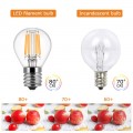 2-Pack 4-Watt (40-Watt Equivalent) S11/G45 E17 Base Edison Not Dimmable LED Light Bulb in Warm White 2700K