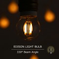 2-Pack 4-Watt (40-Watt Equivalent) S11/G45 E17 Base Edison Not Dimmable LED Light Bulb in Warm White 2700K