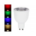 AC86V-264V 4W RGB+WW GU10 LED Bulb - RGB+Warm White Color Changing LED Light Bulb - 120 Degree Beam Angle - Compatible with RGBW Controller & WiFi LED Controller