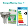 OmaiLighting LED Lighting, 3W GU10 LED Bulbs, Equivalent to 20W Halogen Bulbs, Light Colour Blue, 120° Beam Angle, Pack of 10 [Energy Class A+]