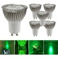 OmaiLighting LED Lighting, 3W GU10 LED Bulbs, Equivalent to 20W Halogen Bulbs, Light Colour Green, 120° Beam Angle, Pack of 5 [Energy Class A+]