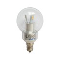 LED 3W E12 Candelabra Base Candle Light 40watt Chandelier Globe Bulb 6 - Pack