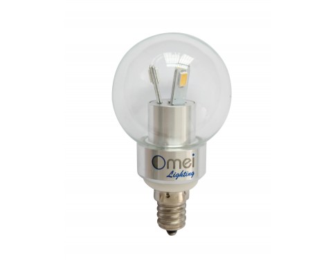 LED 3W E12 Candelabra Base Dimmable 40 watt Candle Light Globe Bulb