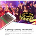 Bluetooth Controller, OmaiLighting Wireless Bluetooth LED Strip Light Controller with 40 Keys IR Remote Control for RGB Band Lights Smart Phone APP Control Smart Controller for iOS and Android