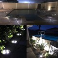 6-pack Landscape Lights 6W LED Well Lights 12V 24V Ground Lights with 6000K Bright White, IP67 Waterproof Low Voltage Landscape Lighting Spotlight for Driveway Deck Patio Yard Garden Outdoor