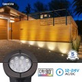 LEONLITE 6W Well Light LED Low Voltage 12-24V, Flat Top In-Ground Lighting, 3000K Warm White UL Listed Cable, IP67 Waterproof Landscape Lights for Yard, Garden, Patio, 50000hrs Lifespan, Pack of 6
