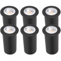 LED Inground Light Landscape Lighting, 5W LED Outdoor Well Light, UL Listed Linkable Pathway Lights, IP67 Waterproof Deck Light, 3000K Outdoor Lighting for Yard,Lawn,Garden,Patio,Pack of 6