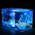 LED Lighting Aquarium Air Stone, 3W Submersible Fish Tank Bubble Stone, RGB Color Changing Underwater Air Pump Stones