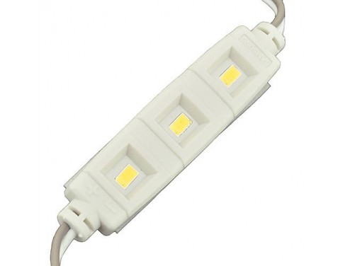 Set of 10 LED Modules with 3 5630 SMD High Output LED for Sign Lights, 12 Volt Dc, Warm White