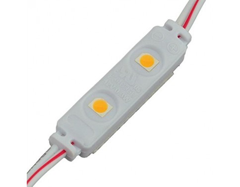 16.4-Feet String of 50 Water-Resistant Mini LED Modules, Each with 2xSMD3528, 12-Volt, Warm White