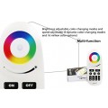 WiFi Compatible RGB+White Controller Kit: 4pcs RGBW Multi Zone Controllers + RF Remote - 4-zone RGBW LED Controller - Compatible with Smartphone/Tablet PC (Hub not included)