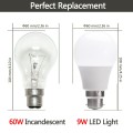 6-Pack 9W A60 B22 LED Bulbs, 60W Incandescent Bulbs Equivalent, Day White, 6000K,810lm, Bayonet LED Light Bulbs [Energy Class A+] [Energy Class A+]