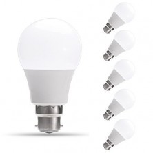 6-Pack 9W A60 B22 LED Bulbs, 60W Incandescent Bulbs Equivalent, Day White, 6000K,810lm, Bayonet LED Light Bulbs [Energy Class A+] [Energy Class A+]