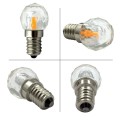 2-Pack LED Warm Glow E14 SES Small Edison Screw Pure Solid K9 Glass Crystal LED Light Bulb, Dimmable 240V 3W (30W)