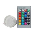 3W RGB LED Round Ceiling Panel Light Lamp Downlight 110V/220V with IR Remote Control