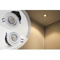 Directional 5W COB LED Recessed Lighting Fixture - 2800K Warm White LED Ceiling Light - Equal to 50W Halogen for Home Lighting, Commercial Lighting, Accent Lighting