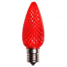 C9 LED Christmas Lamp Dimmable Red LED Replacement Lamps, Pack of 25