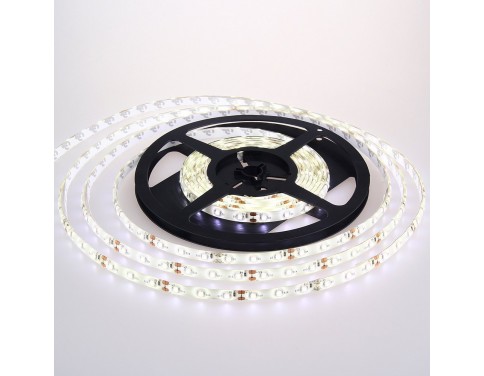 3528-IP65-White-60L Pure White LED Strip Light, Waterproof LED Flexible Light Strip 12V with 300 SMD LED