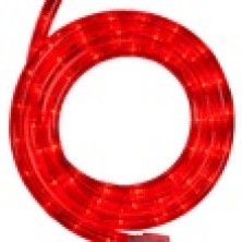 18' Red LED Rope Light, 2 Wire 1/2", 120 Volt