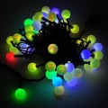 LED Color-Changing Linkable 16 Feet Christmas Light String with 50 RGB Globes With Green Wire