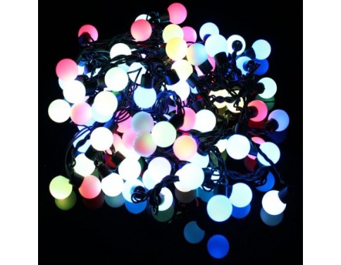 LED String Light 8W 100-LED RGB Light Ball-Shaped(AC220V/10m/AU Plug)