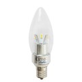 Dimmable E17 LED Light Bulb Lamp 3W Warm White 2700-3000K Bullet Top Intermediate Screw Base bulb