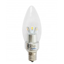 Dimmable E17 LED Light Bulb Lamp 3W Warm White 2700-3000K Bullet Top Intermediate Screw Base bulb