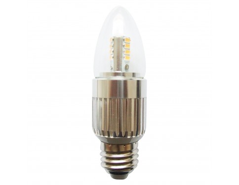 LED 7w 60 Watt Incandescent Chandelier Light Bulbs with a Medium E26 Base Warm White 3000K Bullet Top Lamps