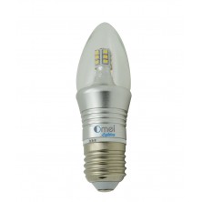 6-Pack Dimmable 60w E26 medium base 6w led chandelier light bulbs bullet top incandescent Warm White 2850K LED Candelabra bulb