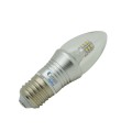6-Pack Dimmable 60w E26 medium base 6w led chandelier light bulbs bullet top incandescent Warm White 2850K LED Candelabra bulb