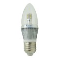 6-Pack e26 led bulb dimmable candelabra bulbs 5w 50 watt Daylight white 6000k torpedo bullet top light bulb