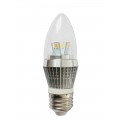 4W Dimmable LED Candle Bulb, LED Candelabra Light Bulb, E26 Medium Base, Torpedo Shape, 25 Watt Replacement, Candle LED, Candelabra LED