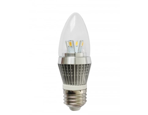 4W Dimmable LED Candle Bulb, LED Candelabra Light Bulb, E26 Medium Base, Torpedo Shape, 25 Watt Replacement, Candle LED, Candelabra LED
