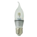 e26 led bulb dimmable candelabra bulbs 5w 50 watt Daylight white 6000k torpedo Bent tip light bulb