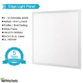 2x2 LED Flat Panel Light, OmaiLighting 4-Pack 2x2 LED Panel Light Dimmable 4000K(Bright White), 0-10V 40W(140W Equivalent) - White Frame, 4147 Lumens, 100-277V - DLC-Qualified and Lighting Facts