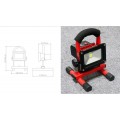 Cordless portable hand-carry rechargeable 10W IP65 waterproof outdoor LED Flood light, emergency light with battery