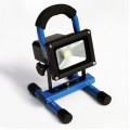 Cordless portable hand-carry rechargeable 10W IP65 waterproof outdoor LED Flood light, emergency light with battery