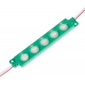 OmaiLighting 200pcs 1.2 W Injection 5 LED Module DC24V Green Waterproof led Light Strip for Letter Sign Advertising Signs with Tape Adhesive Backside