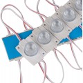 20PCS 12V LED Module with Lens for Light Box 2.0W 6500K White 160-200LM IP65 with Tape Adhesive Back