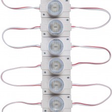 20PCS 12V LED Module with Lens for Light Box 2.0W 6500K White 160-200LM IP65 with Tape Adhesive Back