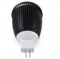 DC 12V COB LED Black Aluminum Spot Light MR16 Bulb 2" 4W Warm White 3000k