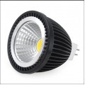 DC 12V COB LED Black Aluminum Spot Light MR16 Bulb 2" 4W Warm White 3000k