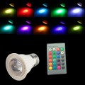 4pcs 3w rgb bulb e27 30watt edison multi color changing rgb power led light lumens bulb with Remote Controller