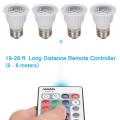 4pcs 3w rgb bulb e27 30watt edison multi color changing rgb power led light lumens bulb with Remote Controller