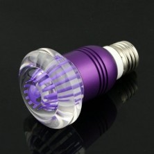 E27 Crystal Glass Umbrella 16 Color Change RGB 3w LED Light Bulb Lamp W/remote Control